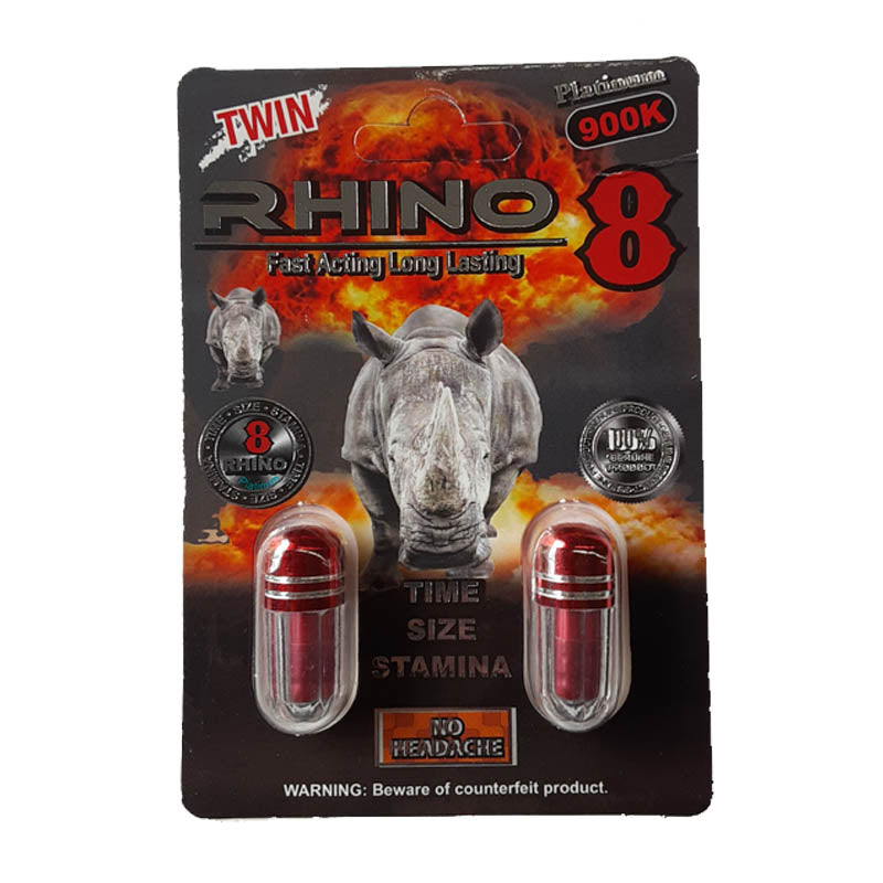 Rhino 8 900k Double Pill 24pk per box