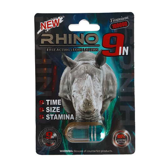 Rhino 9in 100k Single Pill 24pk per box