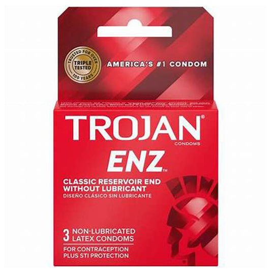 Trojan ENZ Classic Reservoir End Without Lubricant 6pk